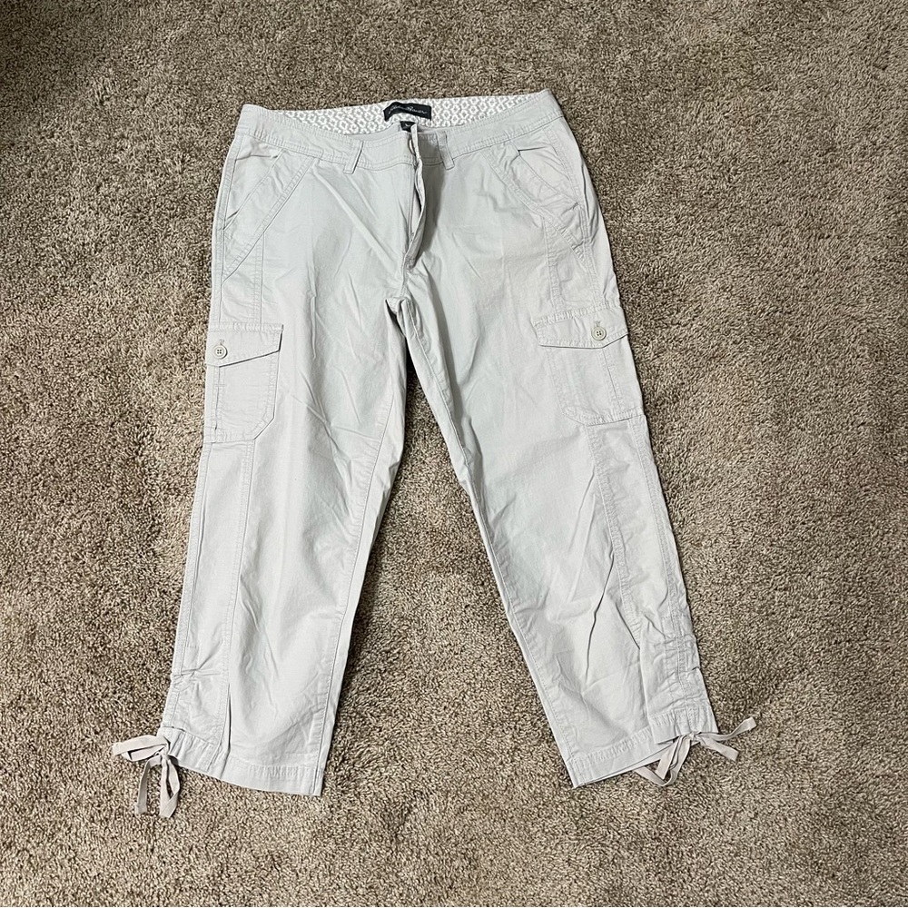 Eddie Bauer khaki capris - Wm - 12